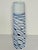 Modern Vintage Gump's Blue & White Tall Ceramic Vase For Sale - Image 3 of 9