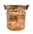 F.B. Rogers Silver Co. Vintage Hammered Copper Cachepot With Brass Swing Handle — Rustic European / English Country / Colonial Style For Sale - Image 4 of 13