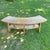Curved Handcrafted Wood Bench For Sale - Image 4 of 7