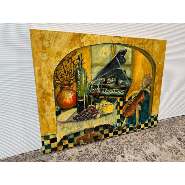 Design Plus Gallery presents an Original Acrylic Painting of The Finer Things in Life. The artist has signed the piece on...