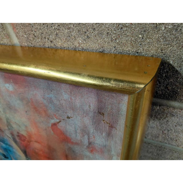 Framed Signed Reyna Youngerman "Childhood Moods" Oil on Canvas For Sale - Image 10 of 14