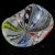 Mid 20th Century Vintage Murano Rainbow Colors Twisting Zanfirico Latticino Ribbons Italian Art Glass Decorative Bowl Trinket Dish For Sale - Image 5 of 8
