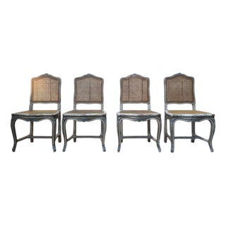 Louis XV Style Caned Chairs, Set of 4 For Sale