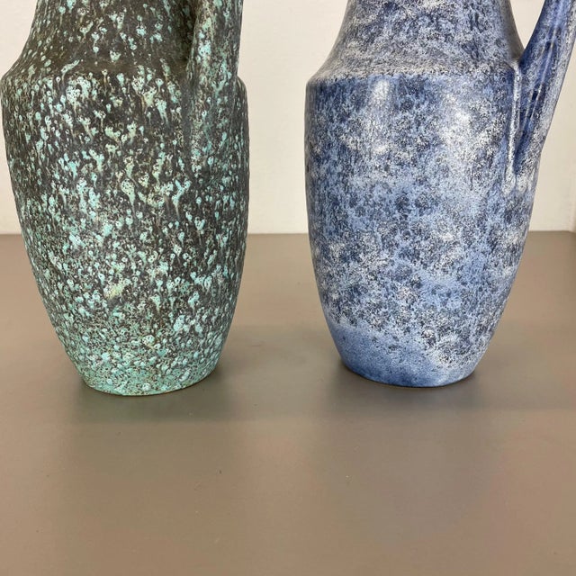 Fat Lava Ceramic Vases from Scheurich, Germany, 1970s, Set of 2 For Sale - Image 14 of 17