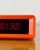 Plastic Vintage Space Age Orange Digital LED Alarm Clock from Meister Anker, Germany, 1970s For Sale - Image 7 of 11