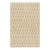 Contemporary Block Print Beige Natural Silk Runner by Rug & Kilim, India For Sale