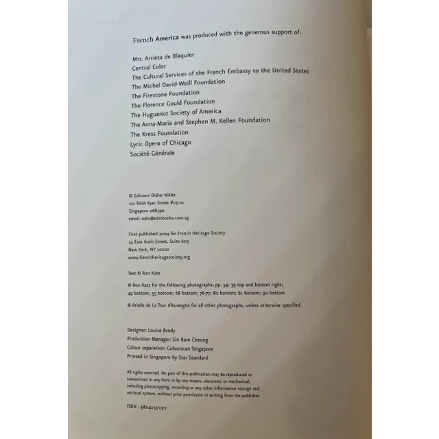 Paper French America by Arielle De La Tour d'Auvergne and Ron Katz 2005 Hardcover For Sale - Image 7 of 11