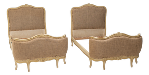 French Single Beds, 1940s, Set of 2