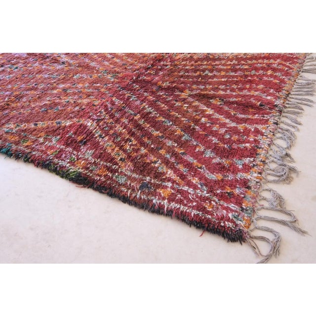 1980s Moroccan Collector Wool Rug - 14.1 X 6.5 Ft For Sale - Image 5 of 9