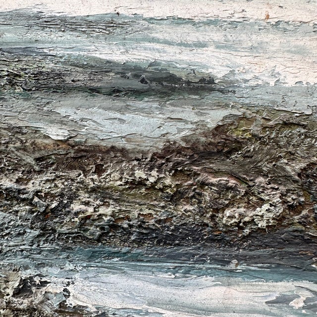 Ronald, Beach at Dusk, 1980s, Oil Painting on Canvas, Framed For Sale - Image 11 of 18