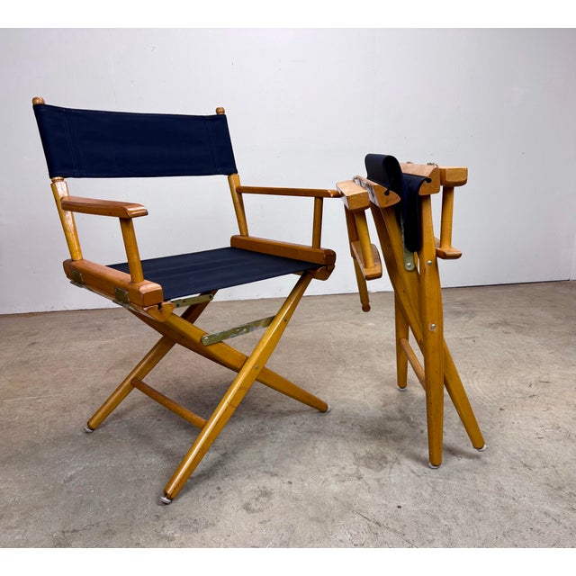 Vintage 1980’s Director’s Chairs by Telescope Made in Usa New Slings For Sale In New York - Image 6 of 12