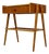 Midcentury Danish Nightstand in Rattan and Teak For Sale