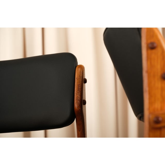 Set of 4 Erik Buch Teak Dining Chairs, Floating Seat Design, Denmark 1960s For Sale - Image 10 of 16
