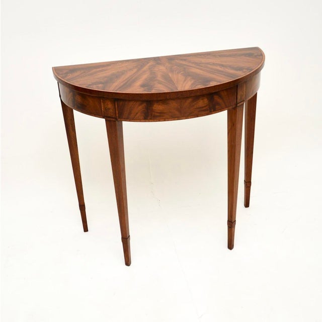 Antique Sheraton Style Console Table, 1910 For Sale - Image 9 of 9