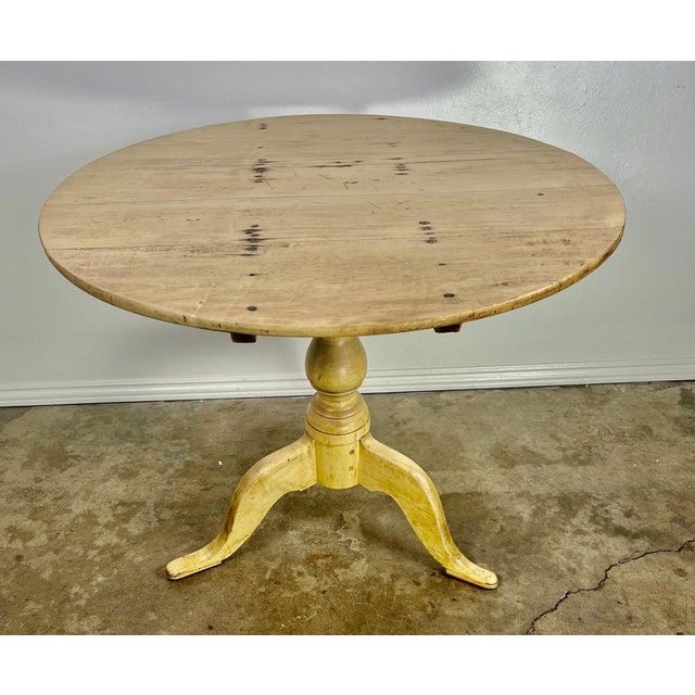 Gustavian (Swedish) Swedish Maple Tripod Center/Side Table For Sale - Image 3 of 12