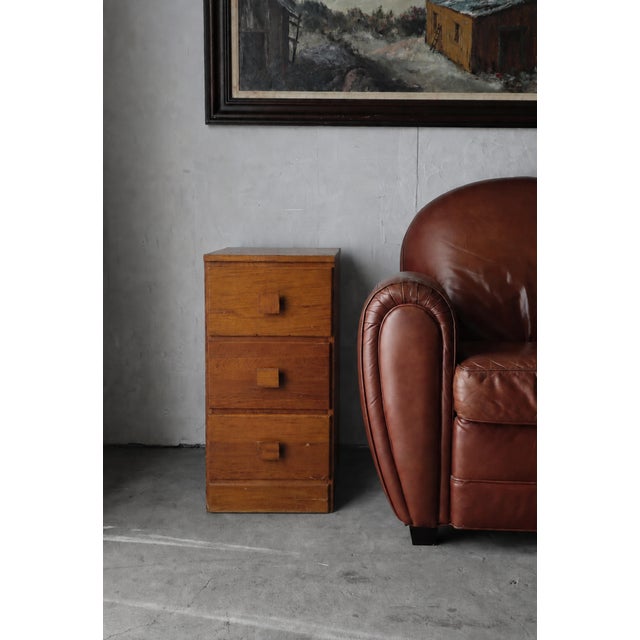 Mid-Century Modern Small Vintage Craftsman Made Drawered Cabinet For Sale - Image 3 of 10