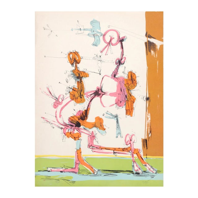 Dimitri Petrov "Walking Figure" Lithograph For Sale