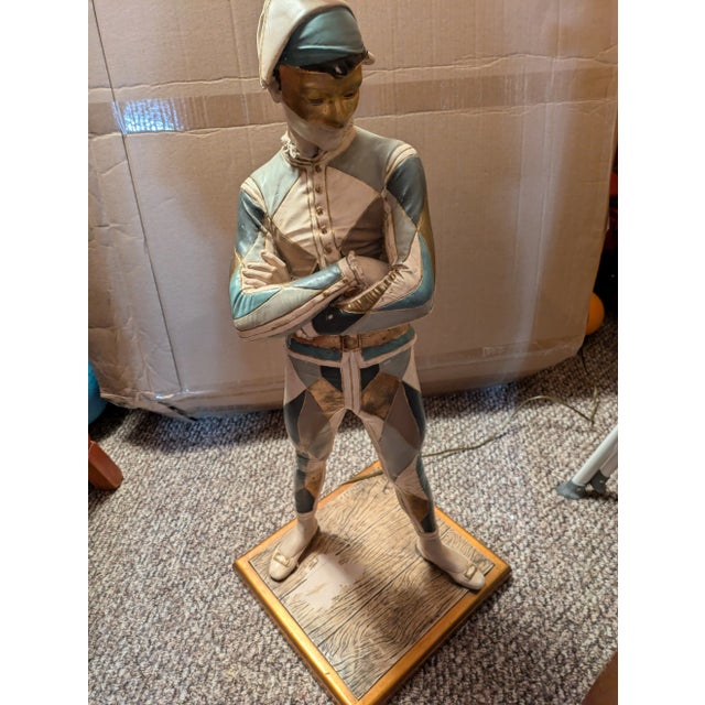 Jester Harlequin St Marceaux Plaster Lamp, 1960s For Sale In Dallas - Image 6 of 11