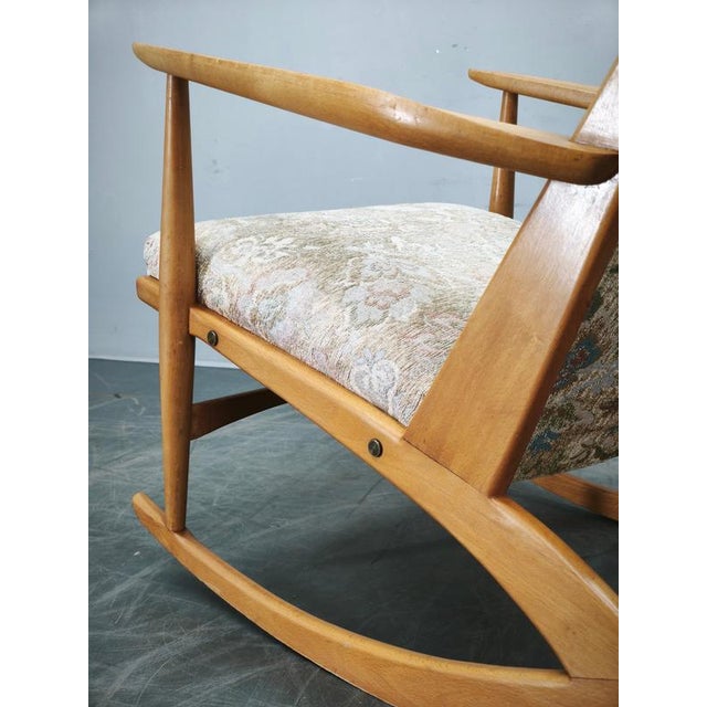1960s Boomerang Rocking Chair attributed to Holger Georg Jensen, Denmark, 1960s For Sale - Image 5 of 15