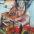 Expressionism Vintage Original Oil Painting Red Roses Still Life For Sale - Image 3 of 13
