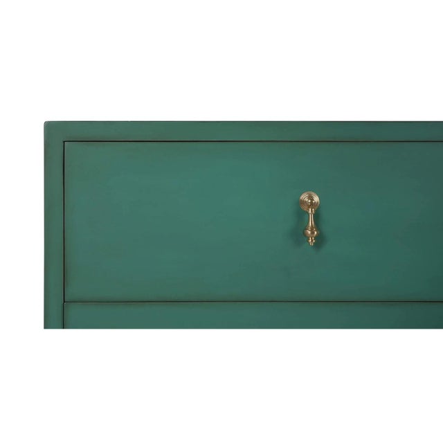 Vintage Willow Green Dresser For Sale - Image 4 of 8