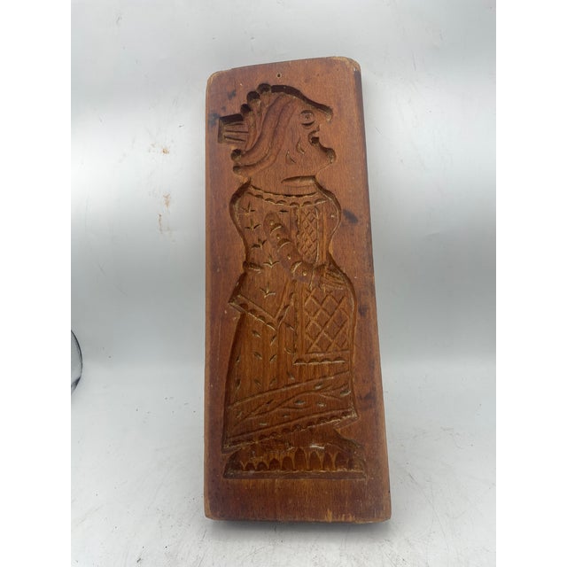 English Vintage Speculoos Wood Mold For Sale - Image 3 of 7