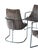 Milo Baughman for Thayer Coggin 1970s Milo Baughman Style Dining Chairs Chrome and Velvet - Set of 4 For Sale - Image 4 of 7