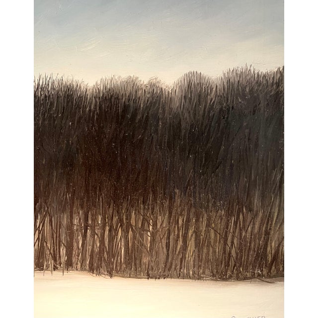 Claude Sauthier, Late Afternoon at Soujet, Oil on Wood, 1970s For Sale - Image 4 of 13