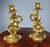 Pair of 20th Century Rococo Style Gilt Dore Three-Light Candelabra For Sale - Image 4 of 11