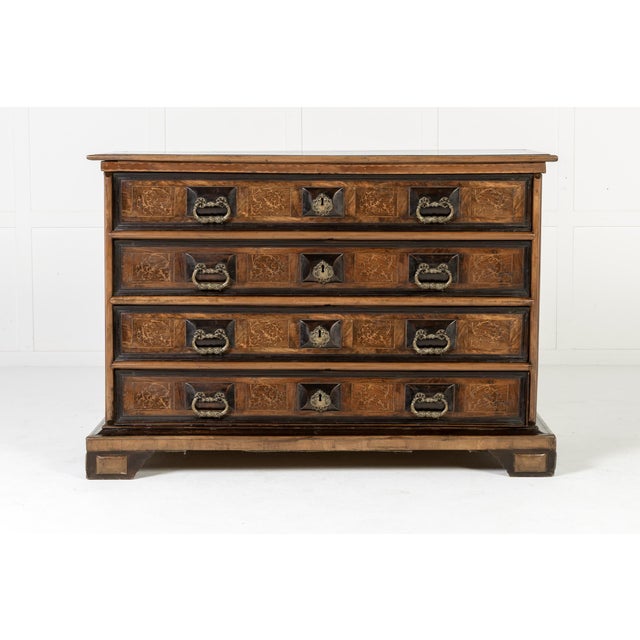 Antique Italian Walnut Chest of Drawers, 1700s For Sale - Image 9 of 9
