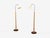 1940s Swedish Modern, Floor Lamps, Burl, Ebonized Wood, Fabric - a Pair For Sale - Image 4 of 13