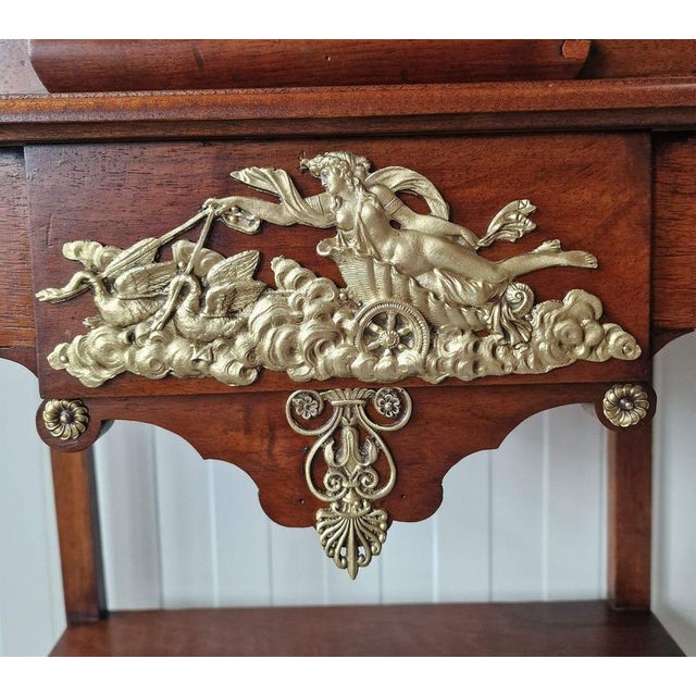 Antique Display Case with Bronze Elements For Sale - Image 4 of 10