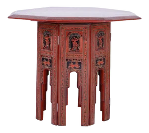 Exotic Thai Hand-Painted Table