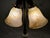 Early 20th Century Uranium Jadeite Table Lamp Alabaster Shades For Sale - Image 4 of 18