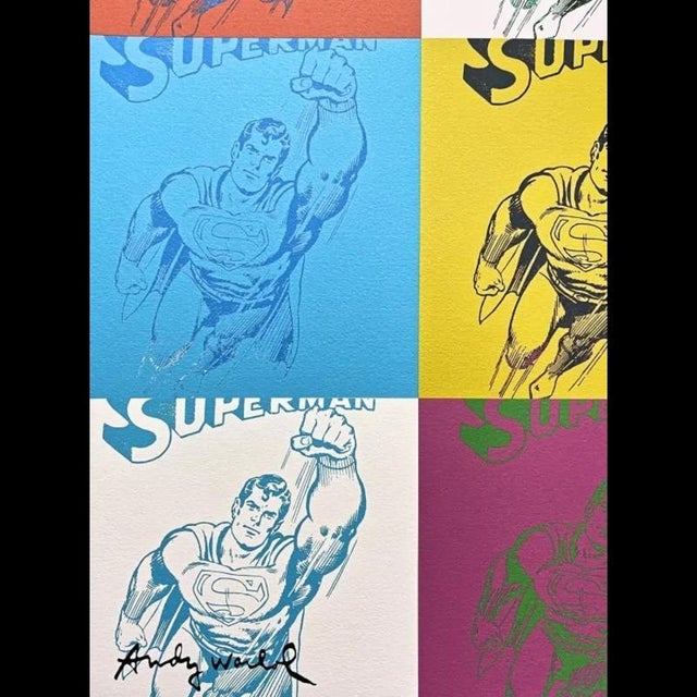 After Andy Warhol, 9x Superman, 1980s, Print For Sale - Image 3 of 6