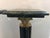 Pair of antique style marble pedestals with applied bronze approx.