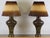 Mid-Century Modern Mid 20th Century Earth Toned Mid Century Lamps With Original Hombre Shades - a Pair For Sale - Image 3 of 7