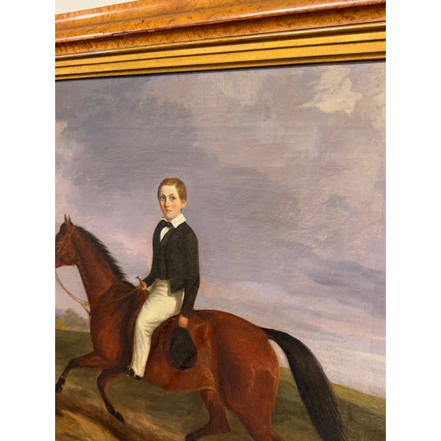 19th Century Equestrian Oil on Canvas For Sale In Nashville - Image 6 of 11