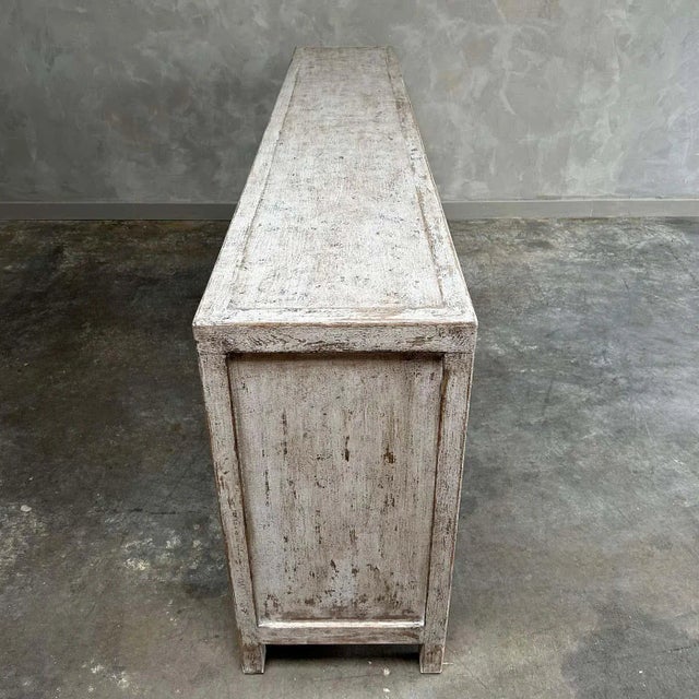 Not Yet Made - Made To Order Large Reclaimed Wood Cabinet With 6 Doors For Sale - Image 5 of 11