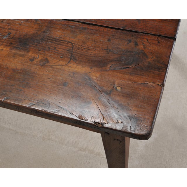 19th Century Country French Provincial Chestnut Farmhouse Table For Sale - Image 15 of 18
