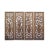 Chinese Set Distressed 4 Seasons Flower Wooden Wall Plaque Panels For Sale - Image 4 of 5