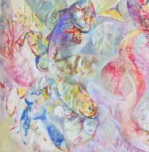 Sebastiano Sanguigni, Fishes, Oil Painting, 2000s
