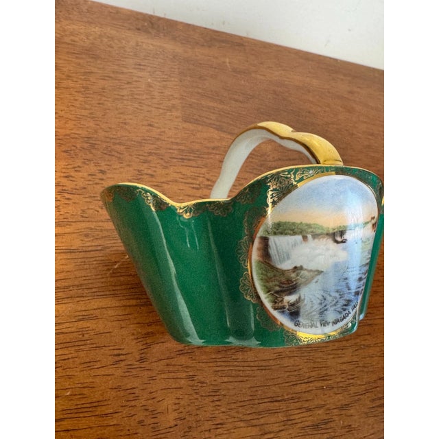 Ceramic Vintage Bavaria Germany Porcelain Dish Niagara Falls Prospect Point Souvenir For Sale - Image 7 of 11