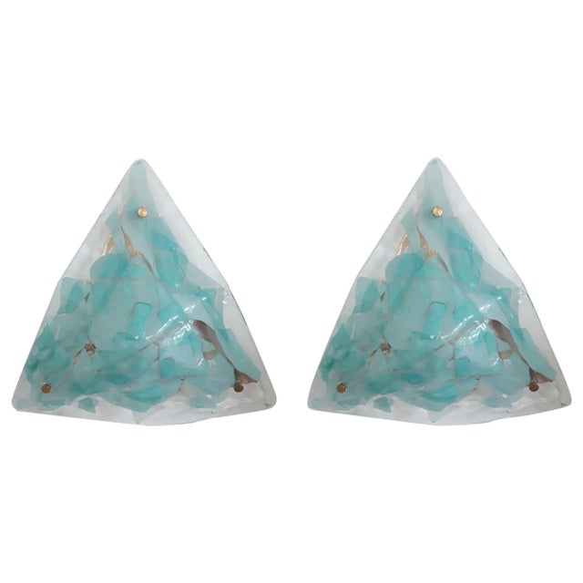 Mid 20th Century Triangular Sconces by La Murrina - a Pair For Sale - Image 11 of 11