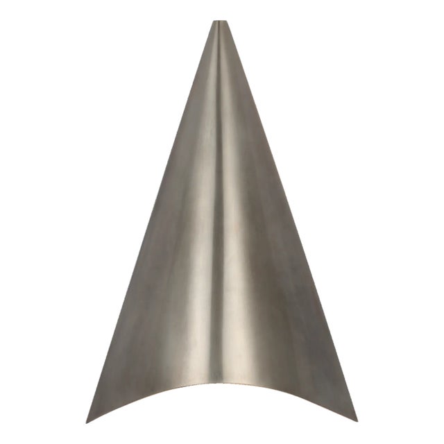 Kelly Wearstler for Visual Comfort Signature Piel 20" Indoor/Outdoor Wall Wash in Pewter For Sale