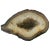 Agate Geode White and Brown Natural Sculpture For Sale