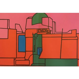 Adami Original Lithograph DM08188d Derriere Le Miroir 1970 For Sale