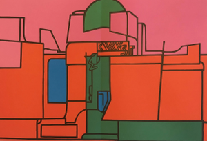 Adami Original Lithograph DM08188d Derriere Le Miroir 1970
