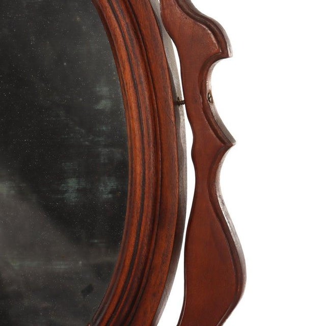 Walnut 5-Drawer Marble Top Child’s Dresser With Mirror & Carved Pulls Circa 1890 For Sale - Image 10 of 18