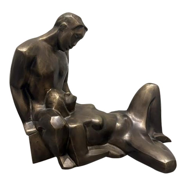 Mid-Century Modern Bronze Sculpture by Jacob Epstein (1921-2003) For Sale